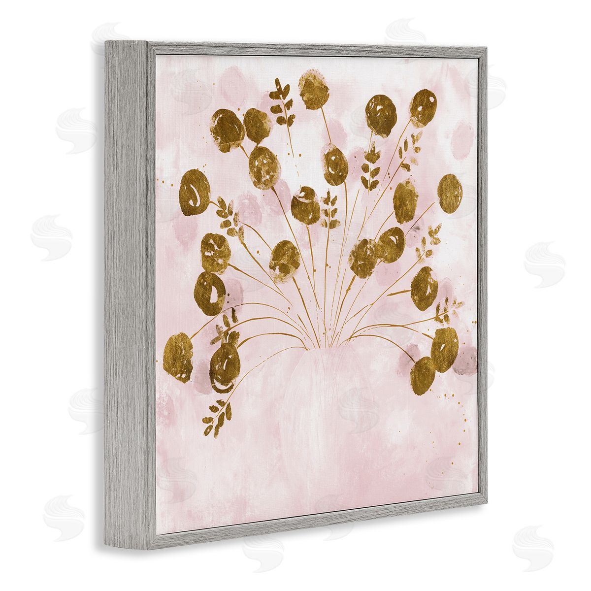 Ruth Fromstein Pink Floral Bouquet Arrangement Gray Framed Glicee Wall Art Print