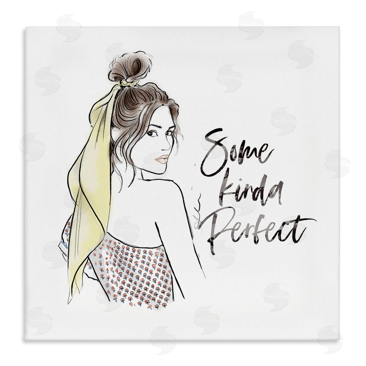 Alison Petrie Some Kinda Perfect Portrait Stretched Canvas Wall Art Print