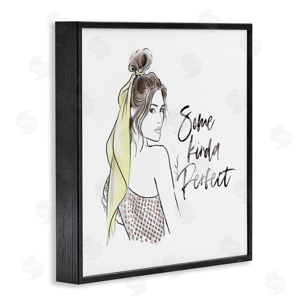 Alison Petrie Some Kinda Perfect Portrait Black Framed Glicee Wall Art Print