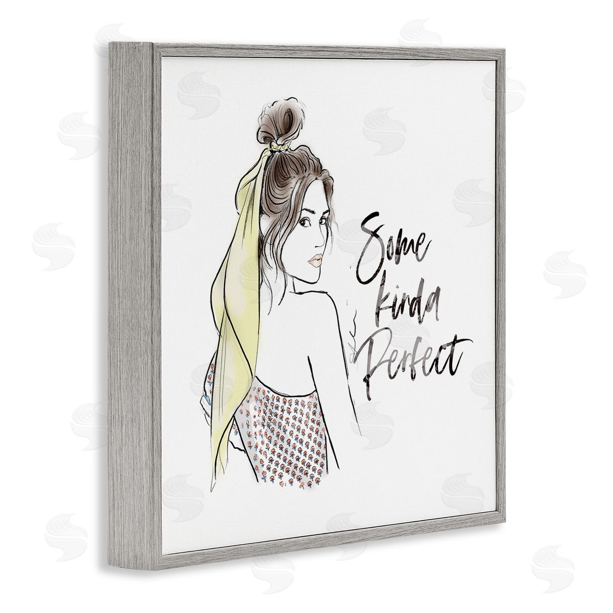 Alison Petrie Some Kinda Perfect Portrait Gray Framed Glicee Wall Art Print