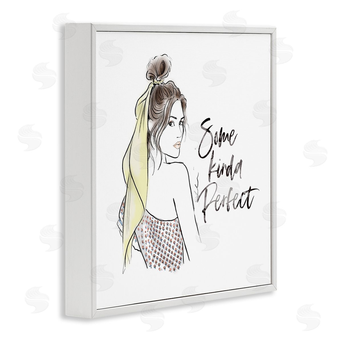 Alison Petrie Some Kinda Perfect Portrait White Framed Glicee Wall Art Print