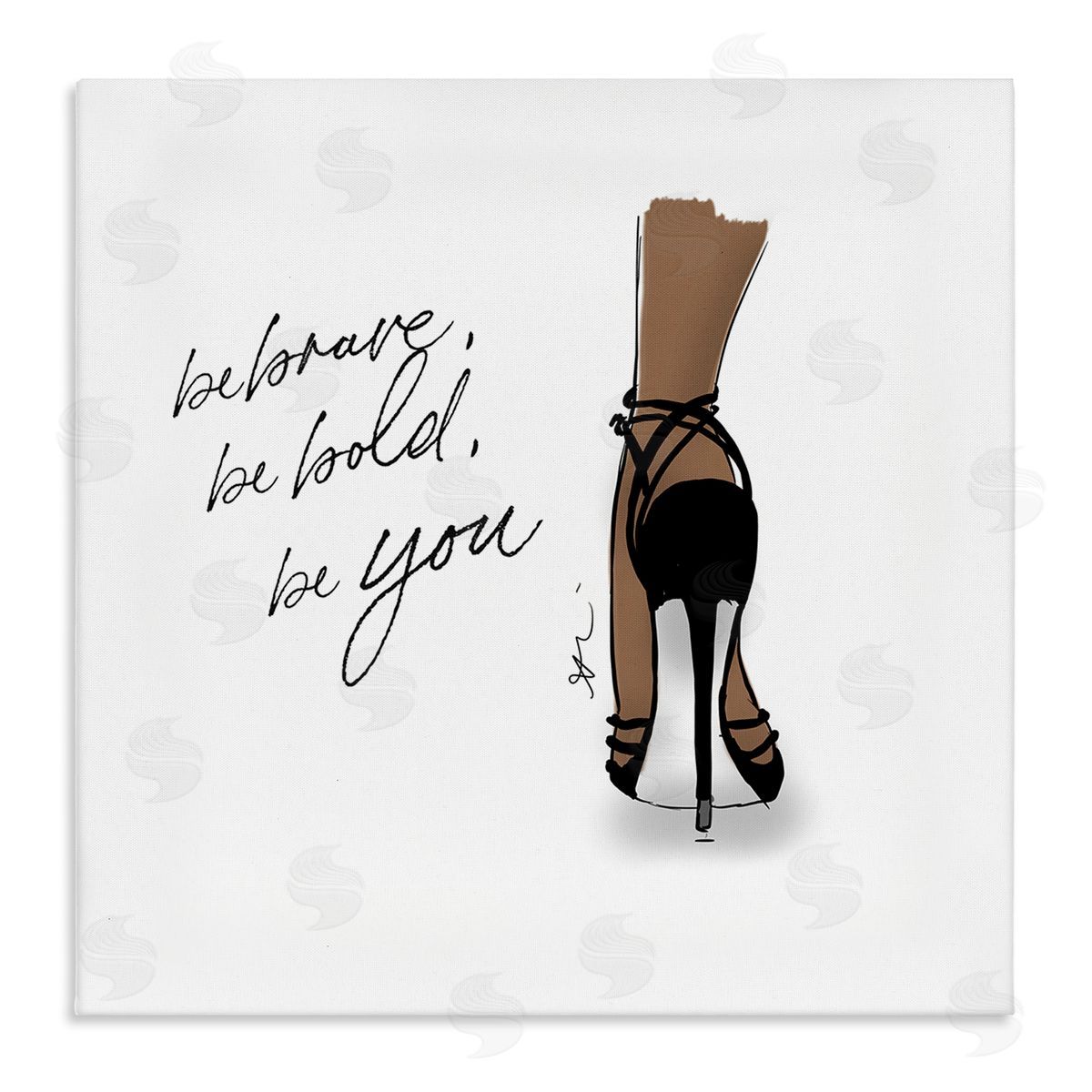 Alison Petrie Be Brave Bold You Fashion Stretched Canvas Wall Art Print