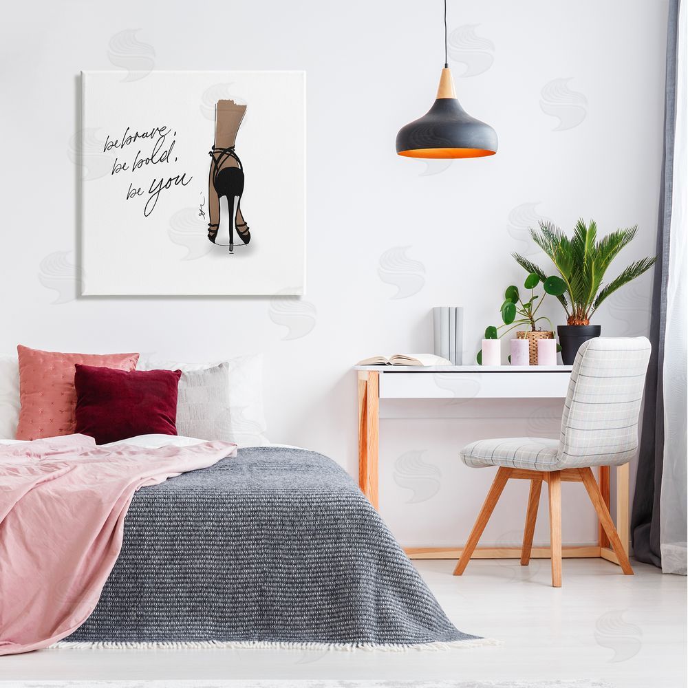 Alison Petrie Be Brave Bold You Fashion Canvas Wall Art in Room