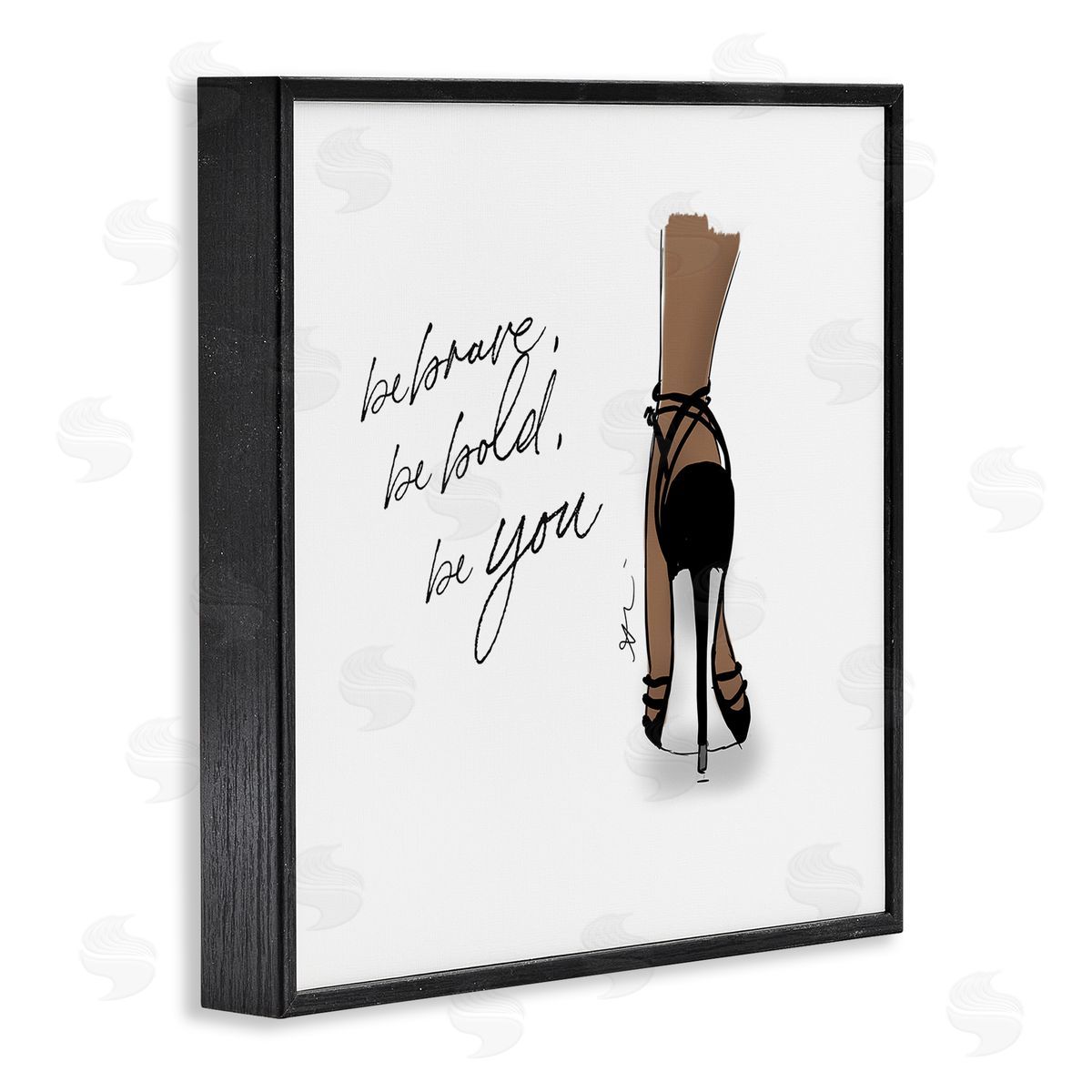 Alison Petrie Be Brave Bold You Fashion Black Framed Glicee Wall Art Print