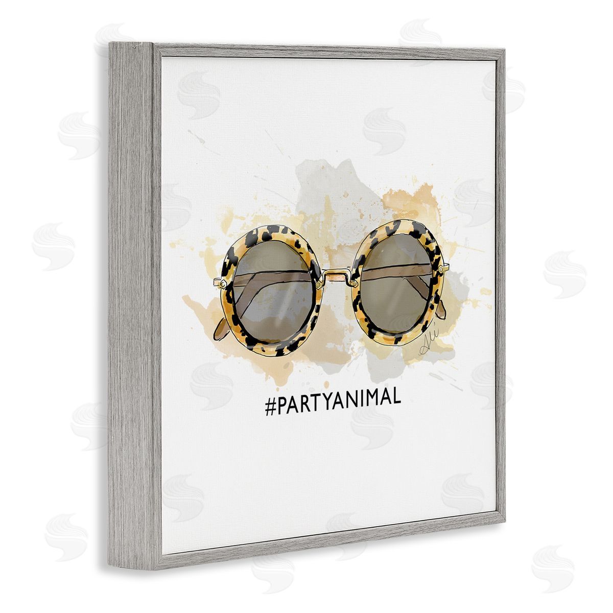 Alison Petrie Party Animal Glam Sunglasses Gray Framed Glicee Wall Art Print
