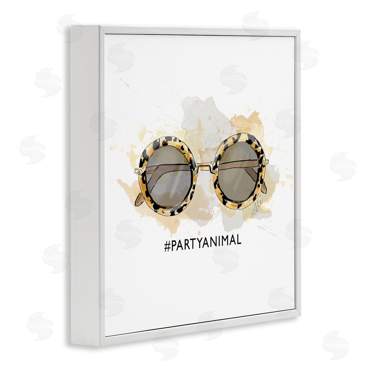 Alison Petrie Party Animal Glam Sunglasses White Framed Glicee Wall Art Print