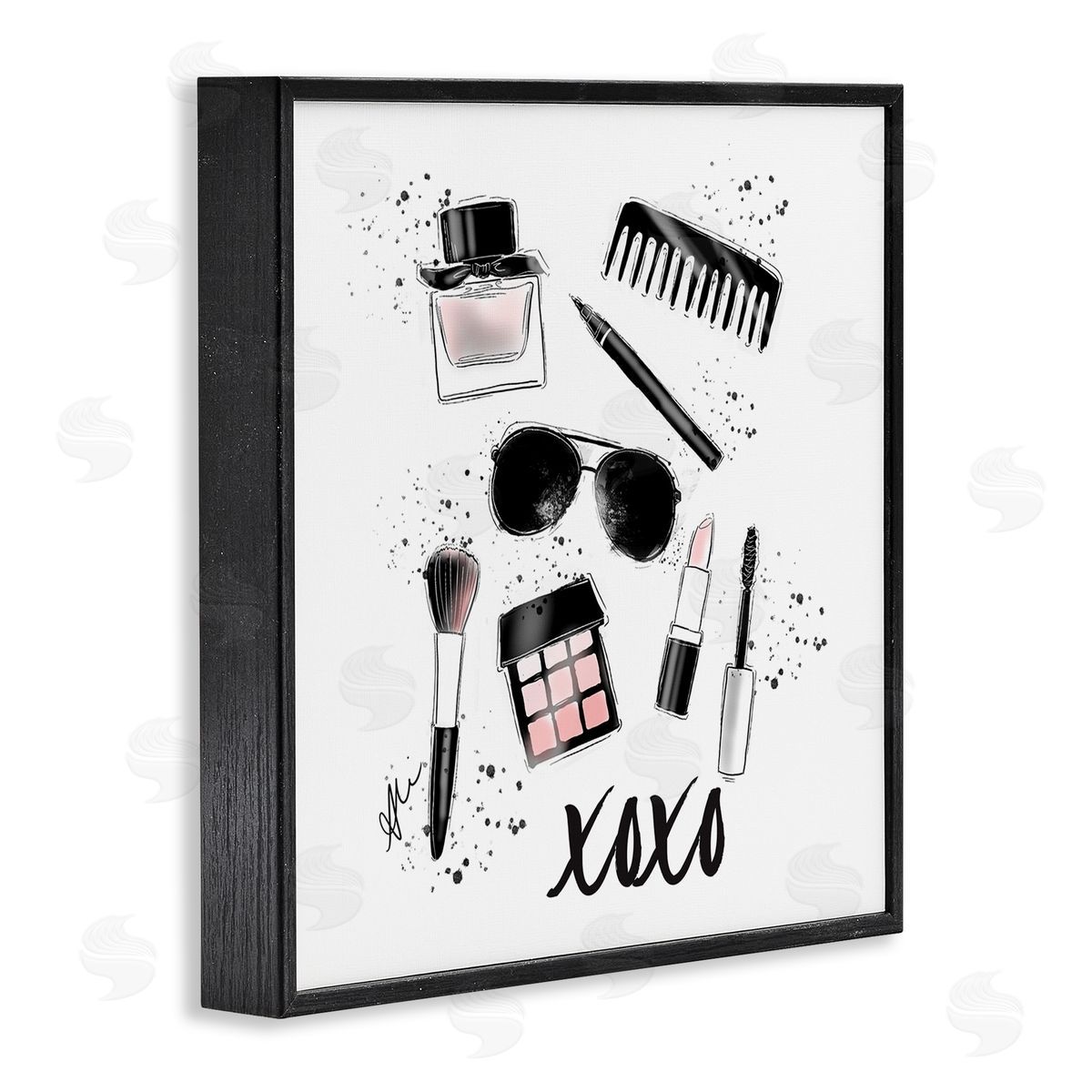Alison Petrie XOXO Glam Cosmetics Makeup Black Framed Glicee Wall Art Print