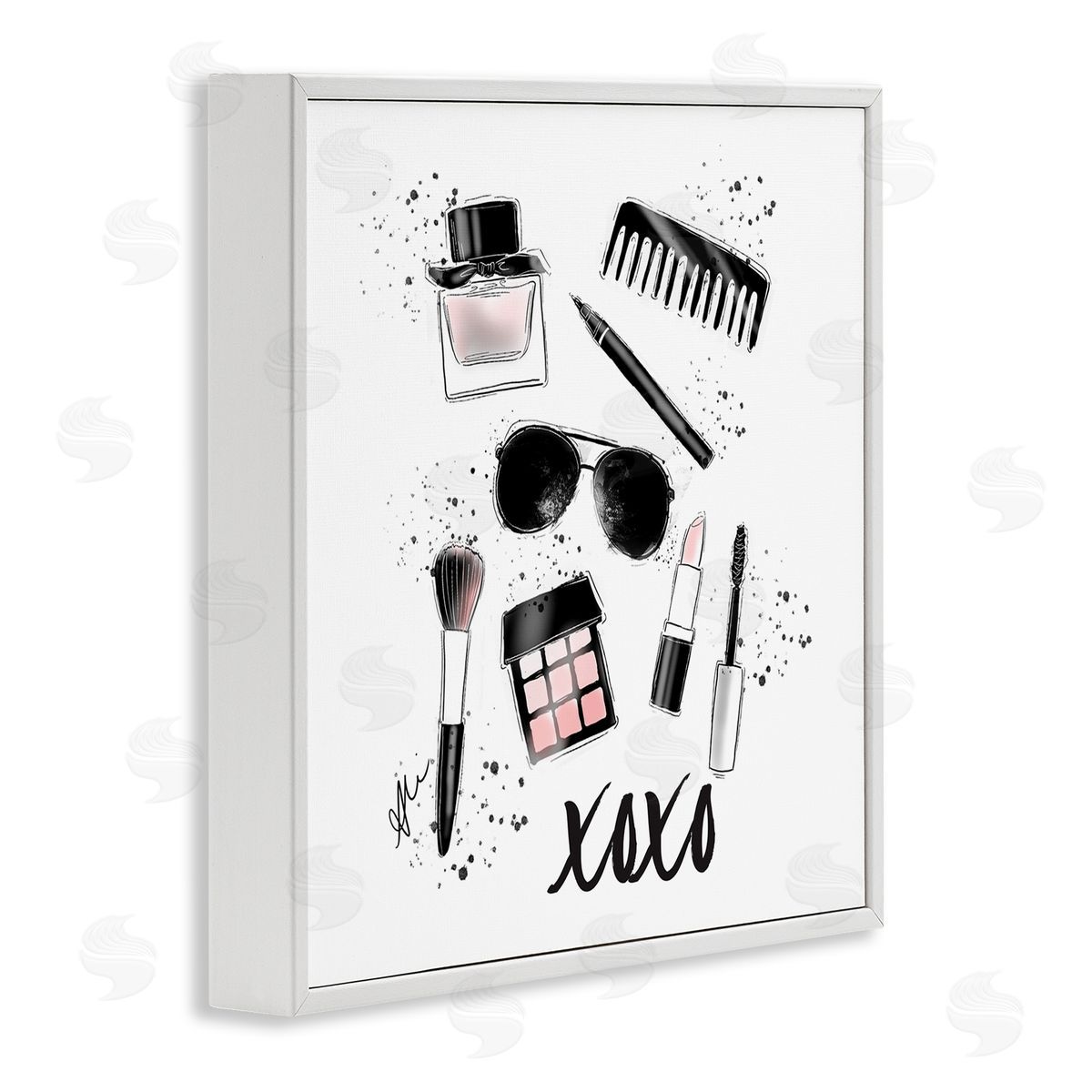Alison Petrie XOXO Glam Cosmetics Makeup White Framed Glicee Wall Art Print