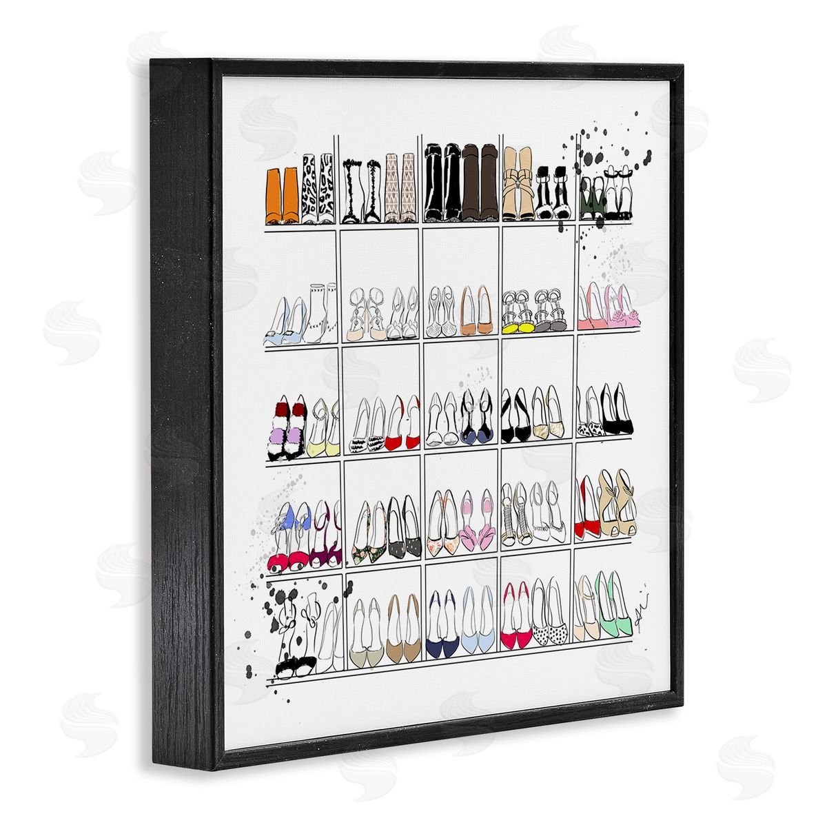 Alison Petrie Fashion Heels Glam Shopping Black Framed Glicee Wall Art Print