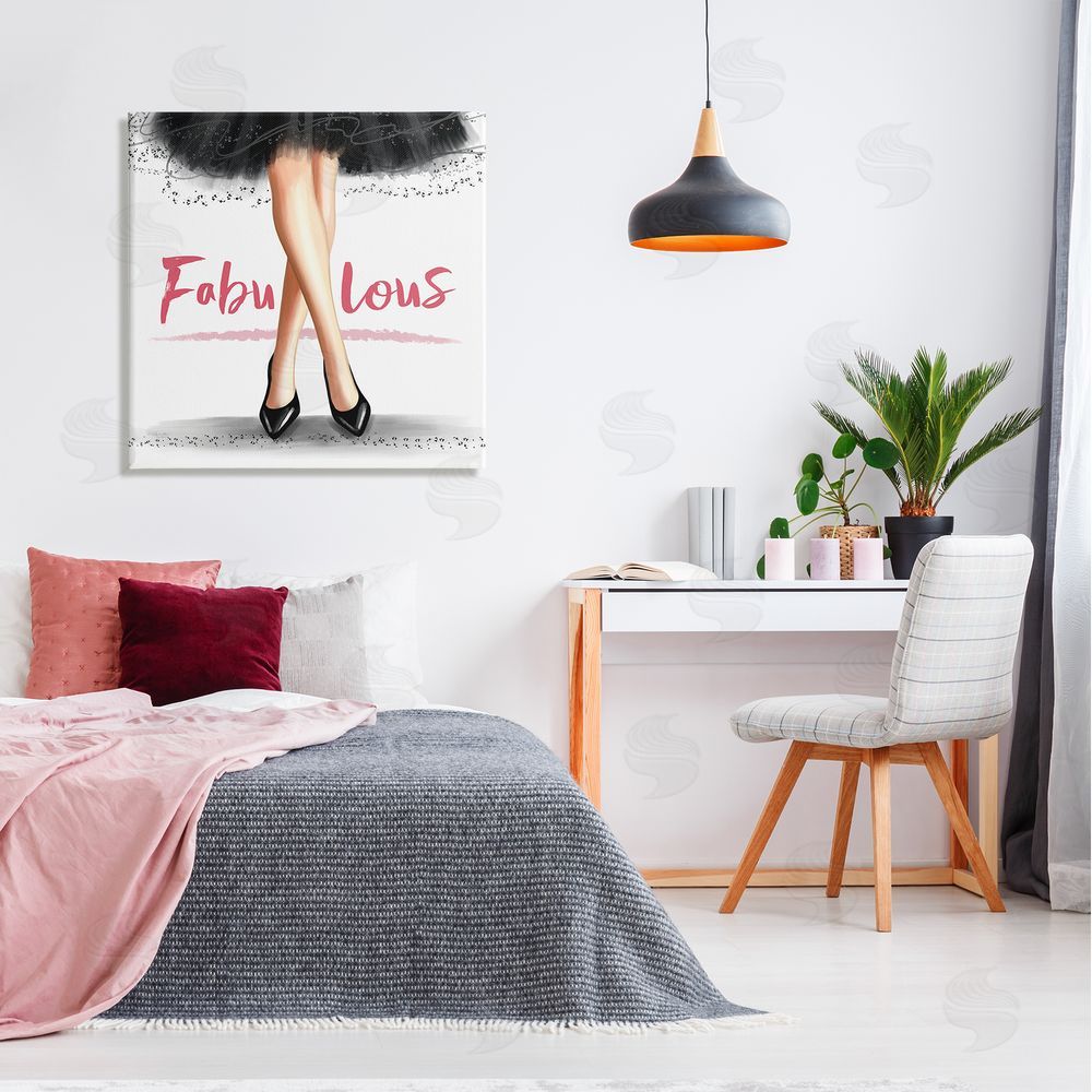 Elizabeth Tyndall Fabulous Stylish Glam Dress Canvas Wall Art in Room