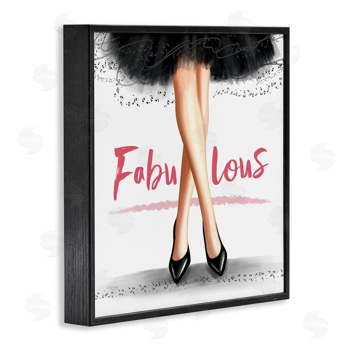 Elizabeth Tyndall Fabulous Stylish Glam Dress Black Framed Glicee Wall Art Print