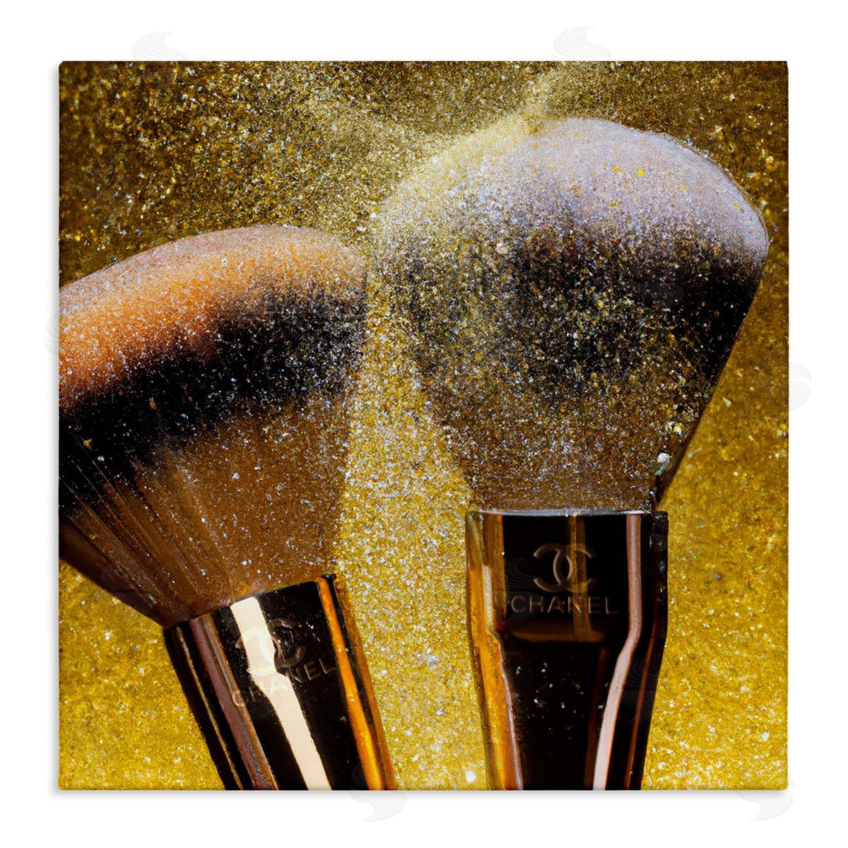 Ziwei Li Makeup Brush Glam Glimmer Stretched Canvas Wall Art Print