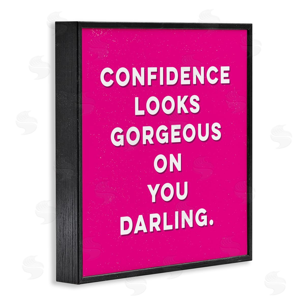 K. Kaufman Confidence Gorgeous On You Phrase Black Framed Glicee Wall Art Print