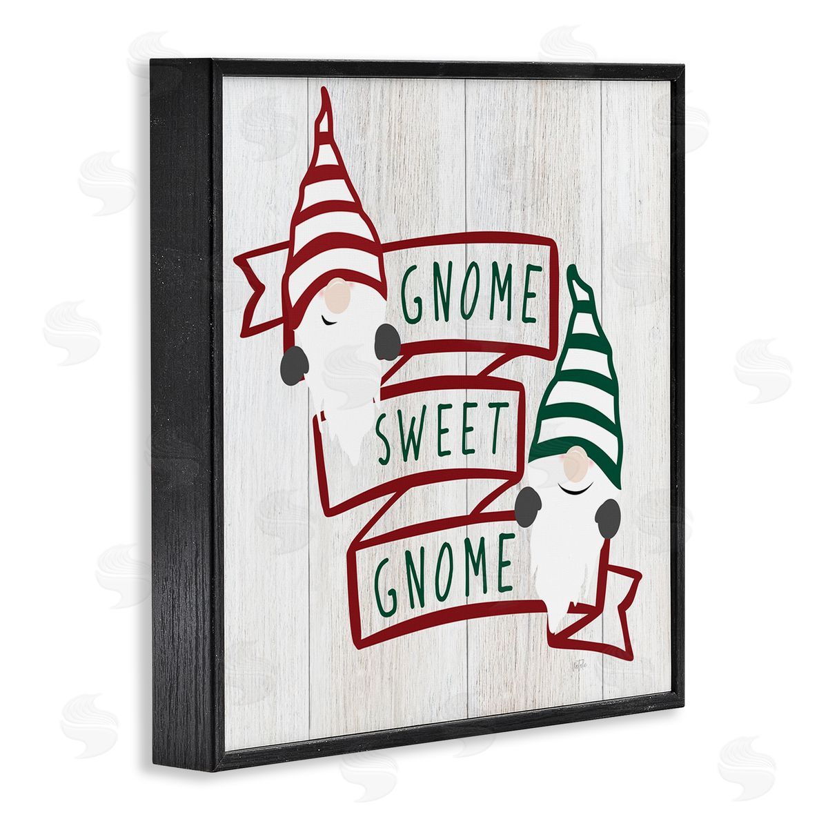 Natalie Carpentieri Sweet Gnome Banner Phrase Black Framed Glicee Wall Art Print