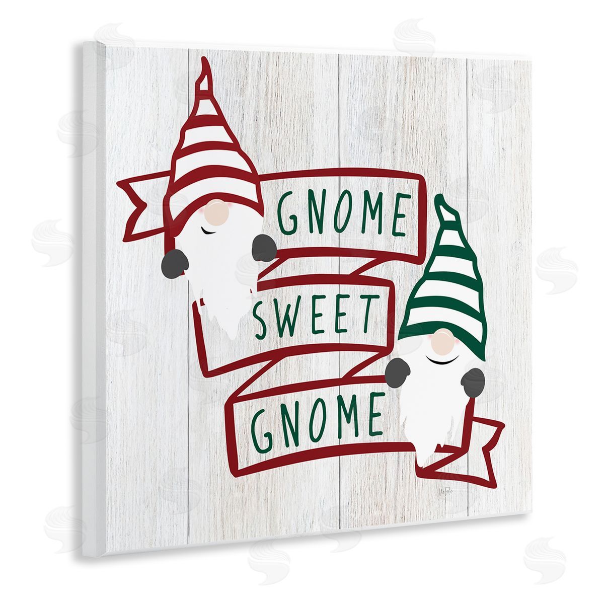 Natalie Carpentieri Sweet Gnome Banner Phrase Wooden Wall Plaque Art Print