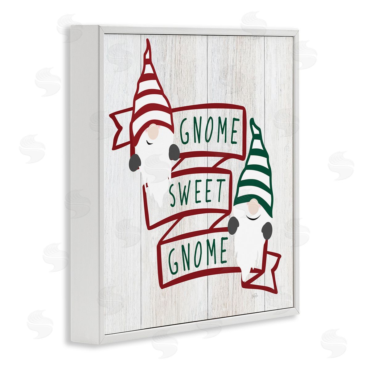 Natalie Carpentieri Sweet Gnome Banner Phrase White Framed Glicee Wall Art Print