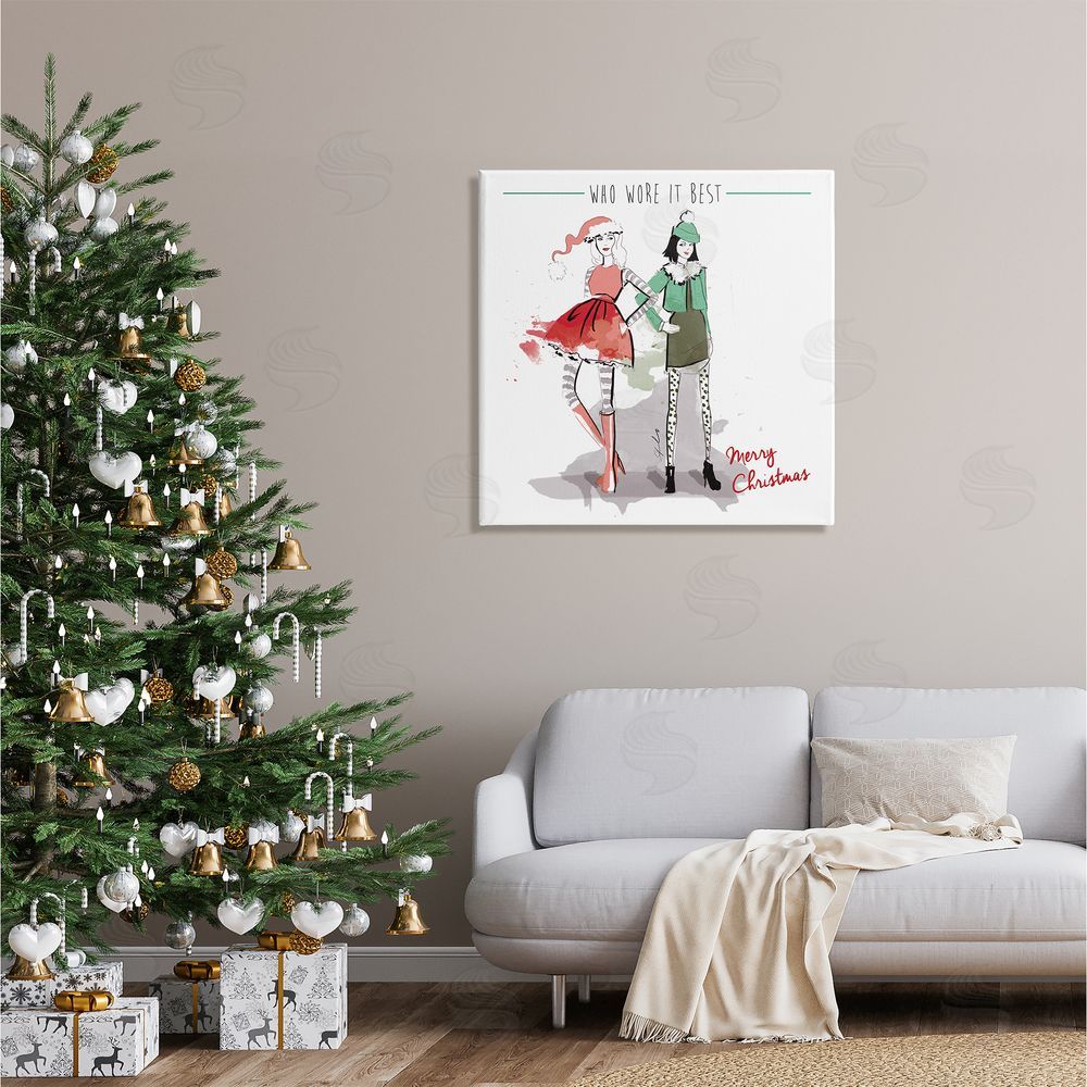 Alison Petrie Who Wore It Best Christmas Fashion Canvas Wall Art in Room
