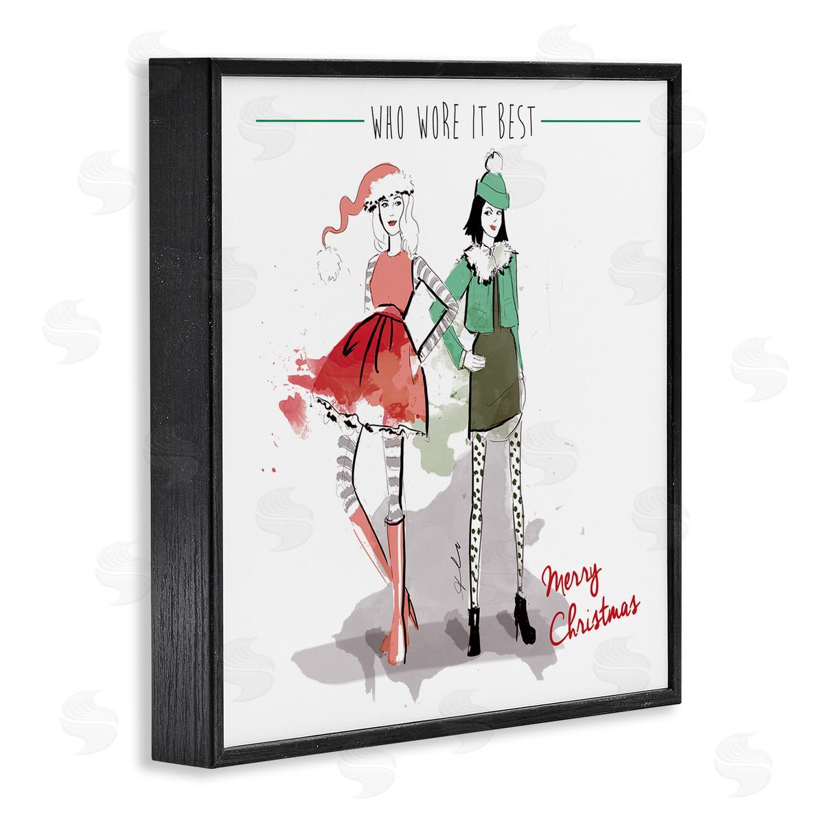 Alison Petrie Who Wore It Best Christmas Fashion Black Framed Glicee Wall Art Print