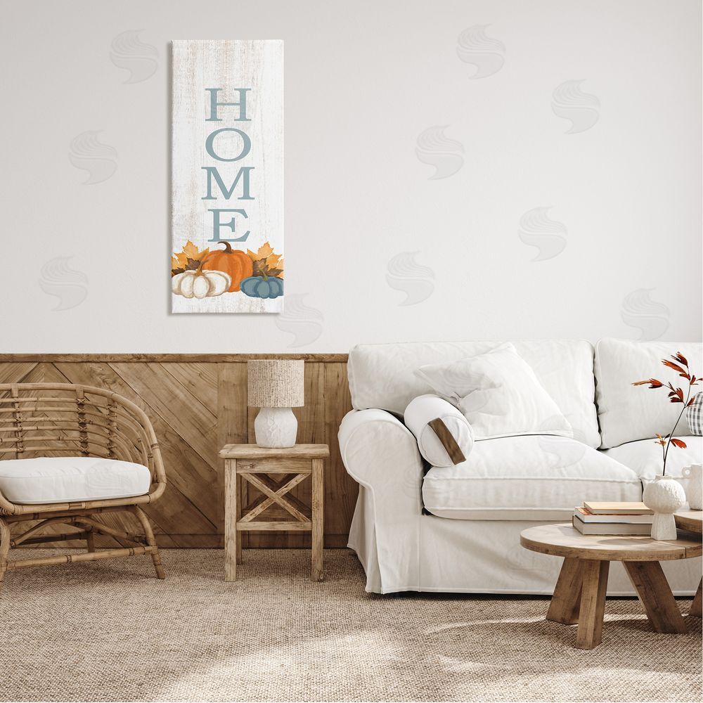 Dogwood Portfolio Autumnal Pumpkin Leaves Home Sign