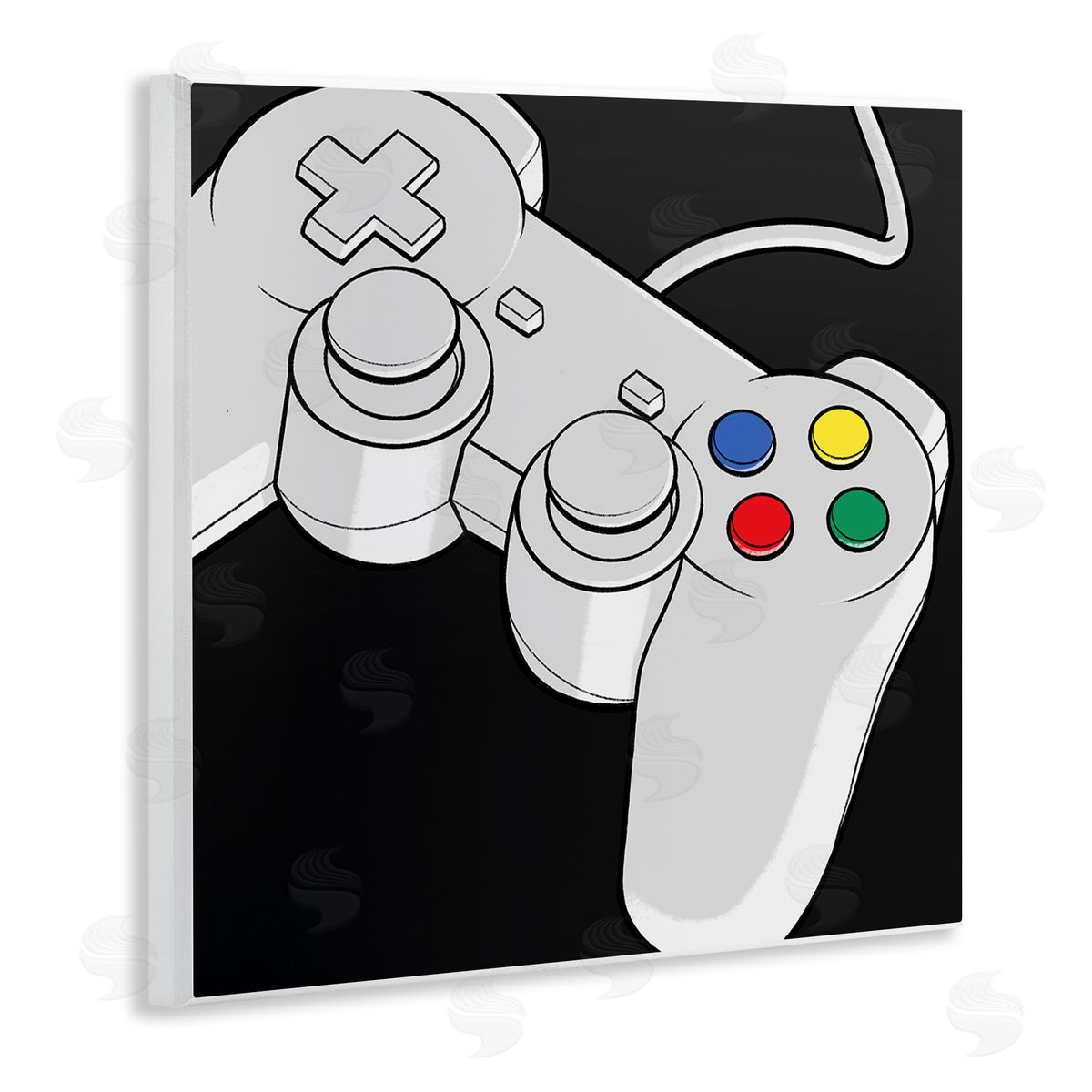 Marcus Prime Video Gaming Controller Wooden Wall Plaque Art Print
