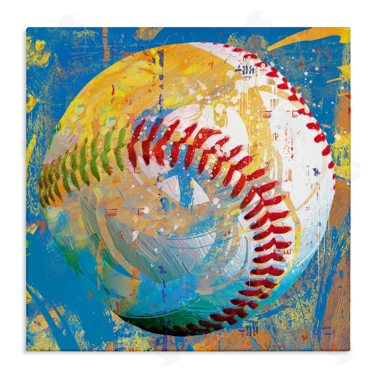 Savannah Miller Urban Style Baseball Sports  Stretched Canvas Wall Art Print