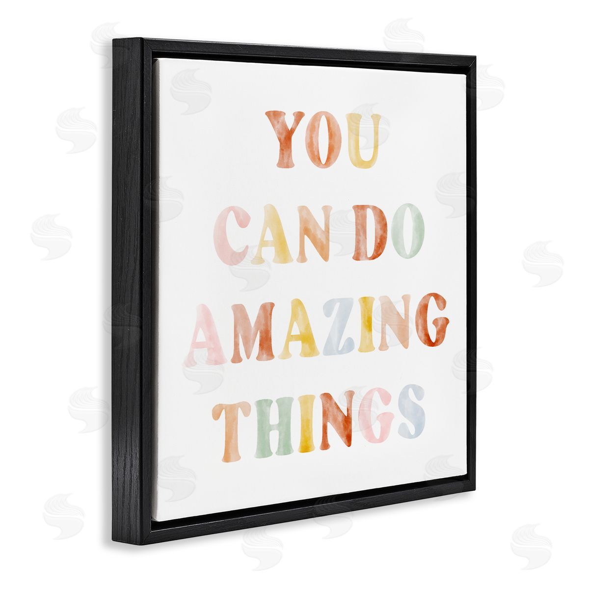 Stupell Studio You Can Do Amazing Things Black Floating Frame Canvas Wall Art Print