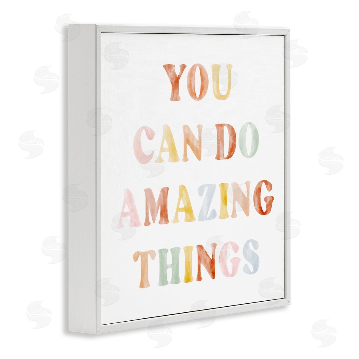Stupell Studio You Can Do Amazing Things White Framed Glicee Wall Art Print