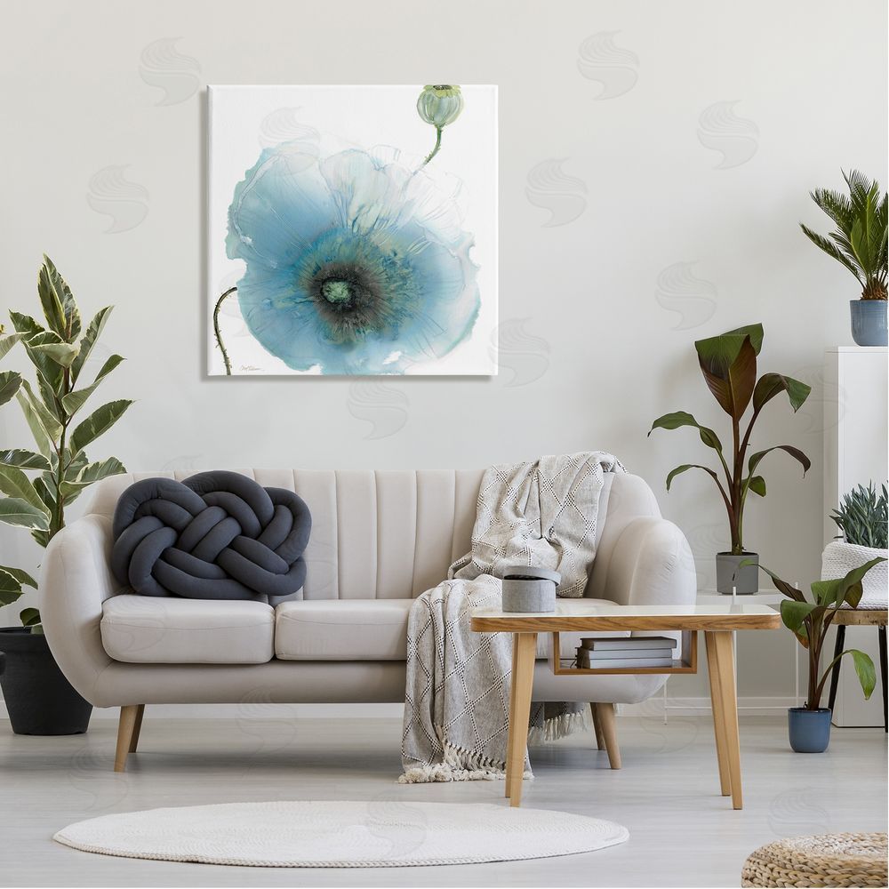 Carol Robinson Contemporary Flower Petal Shape Canvas Wall Art in Room