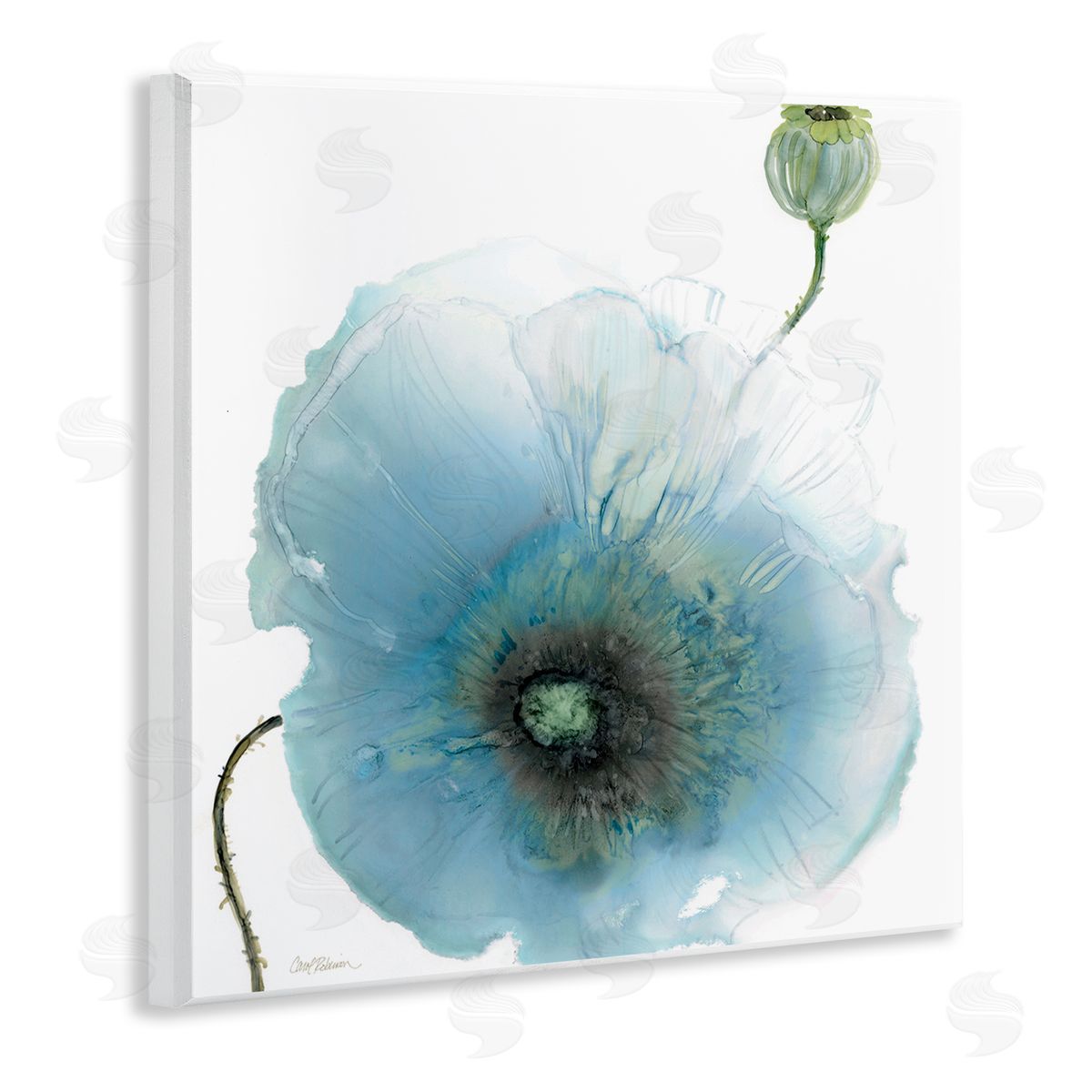 Carol Robinson Contemporary Flower Petal Shape Wooden Wall Plaque Art Print