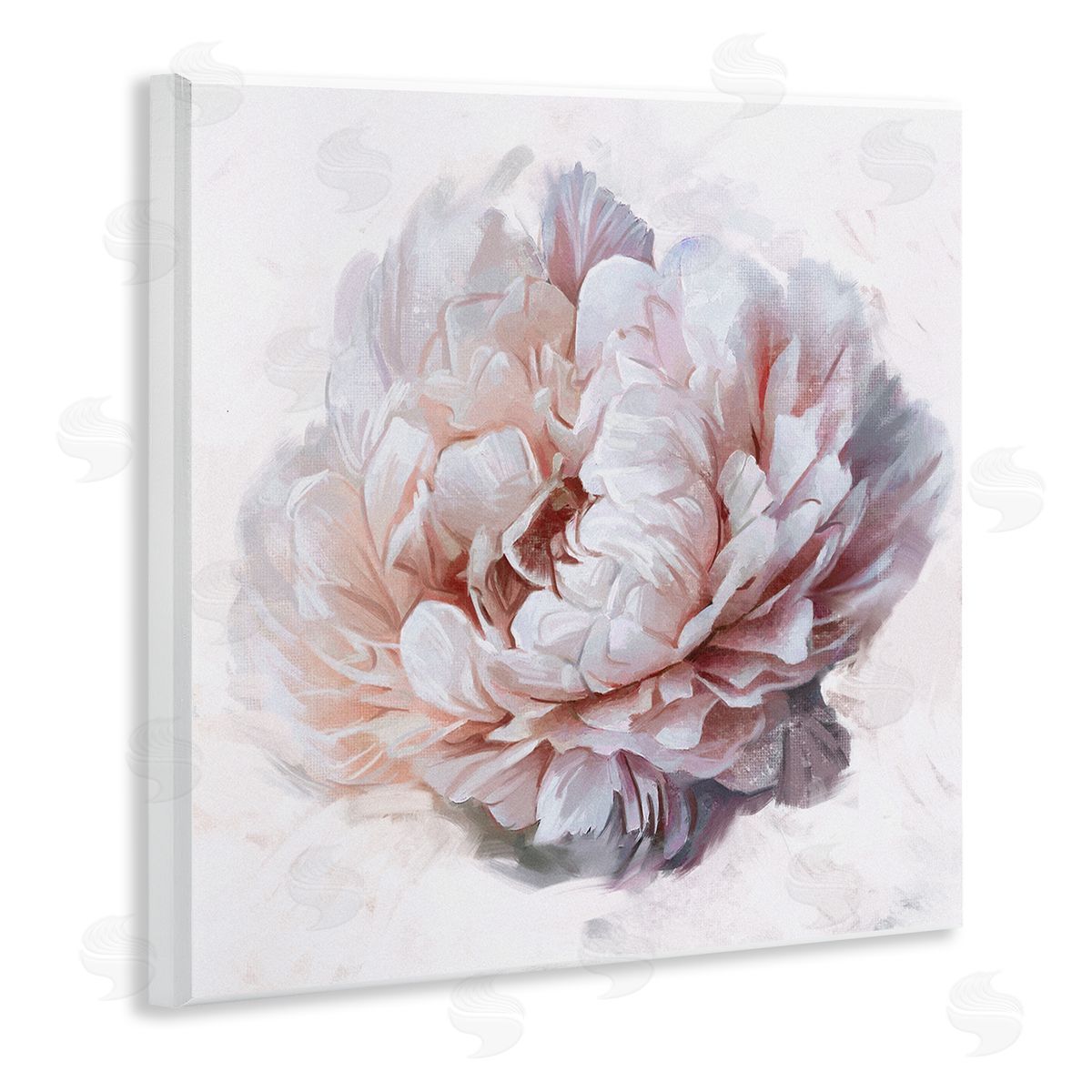Ziwei Li Detailed Peony Petals Wooden Wall Plaque Art Print