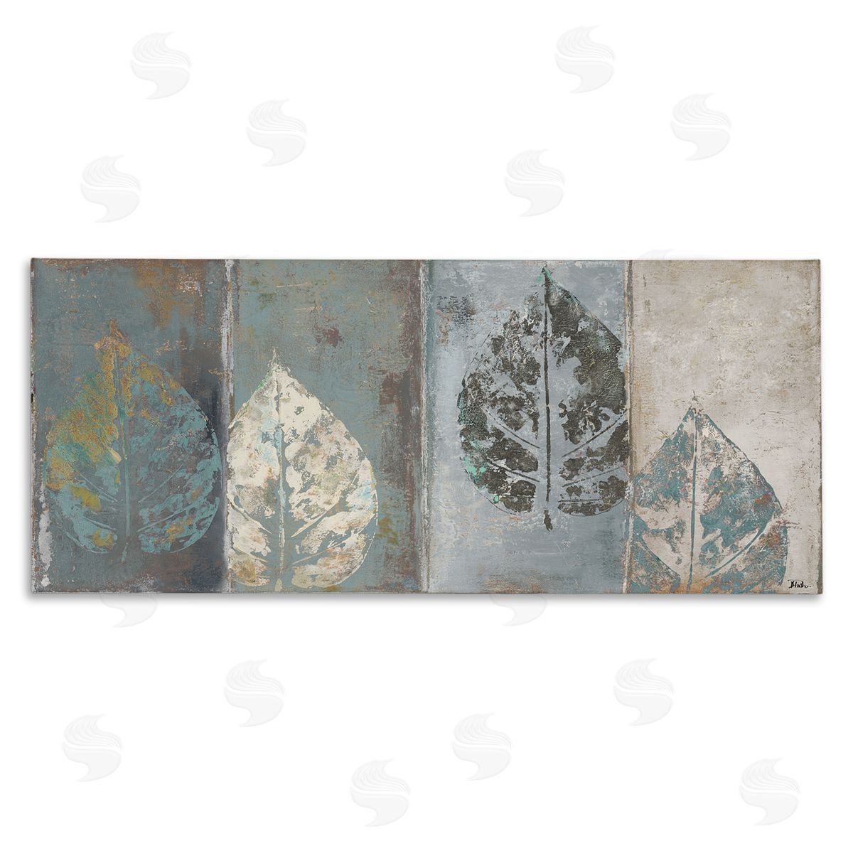 Patricia Pinto Rustic Weathered Leaf Motif
