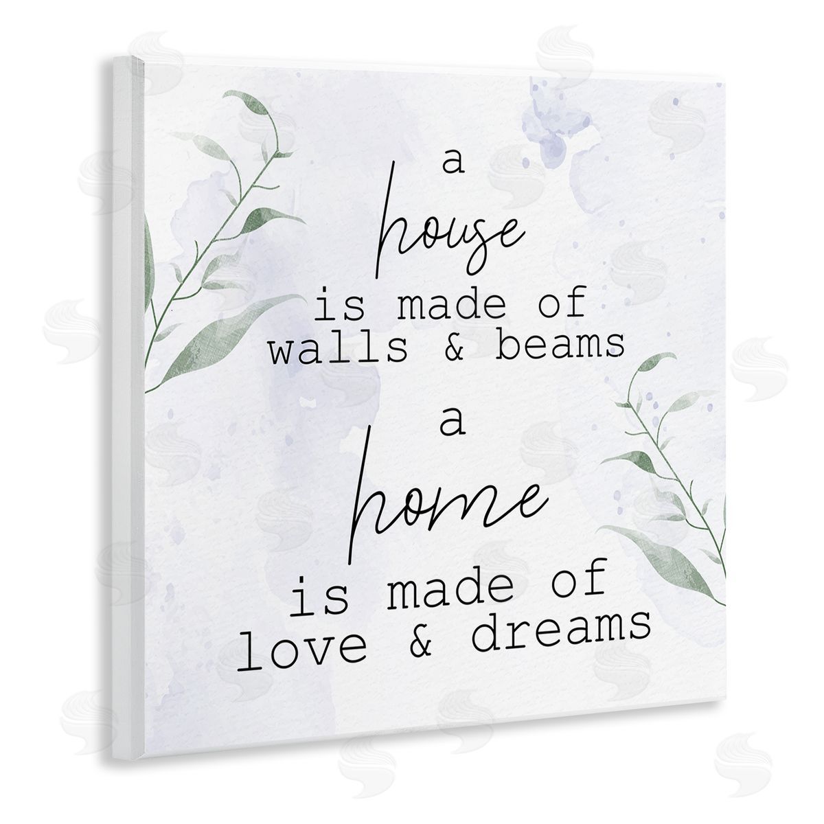 Kim Allen Home is Love & Dreams Phrase Wooden Wall Plaque Art Print