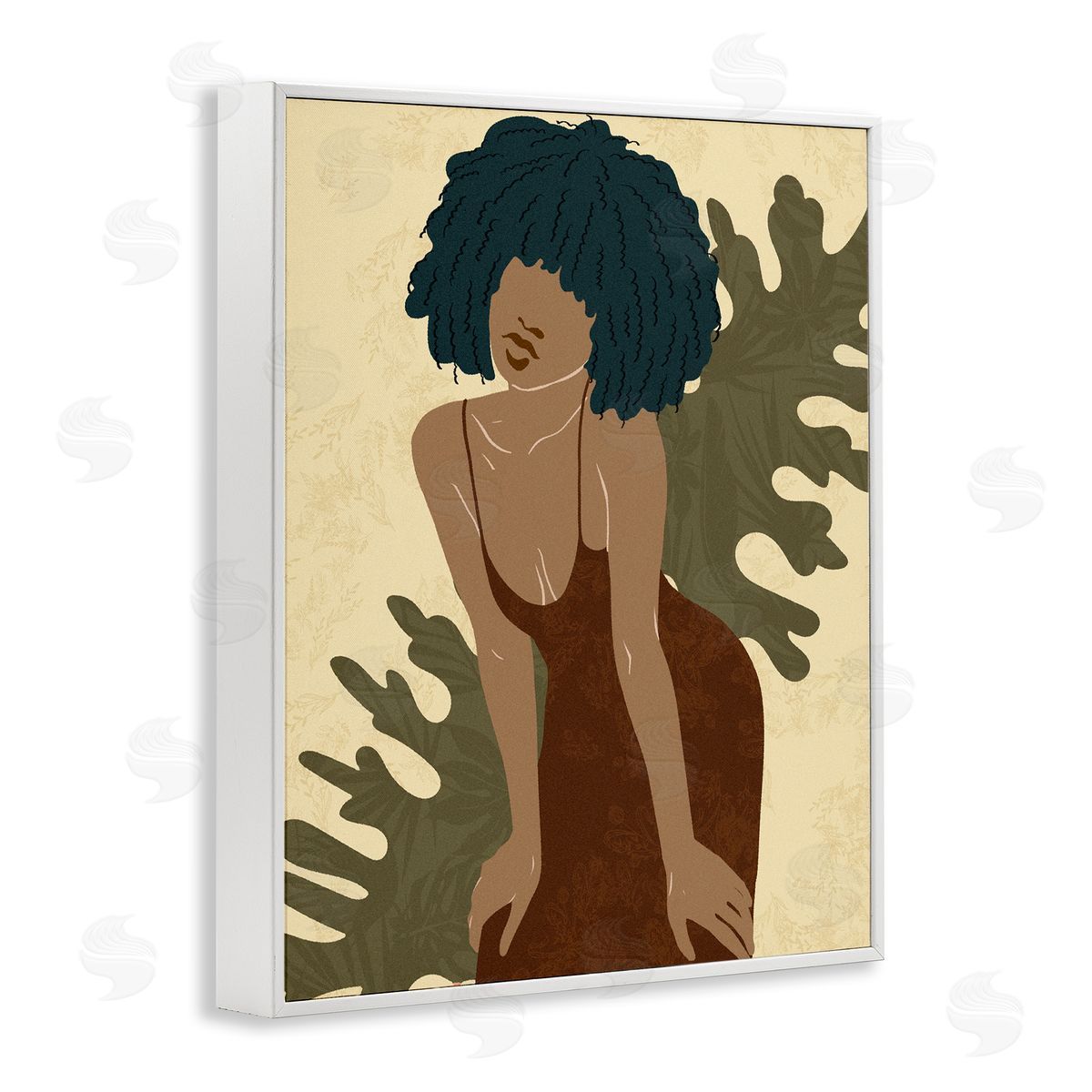 Ziwei Li Boho Woman Botanical Leaf