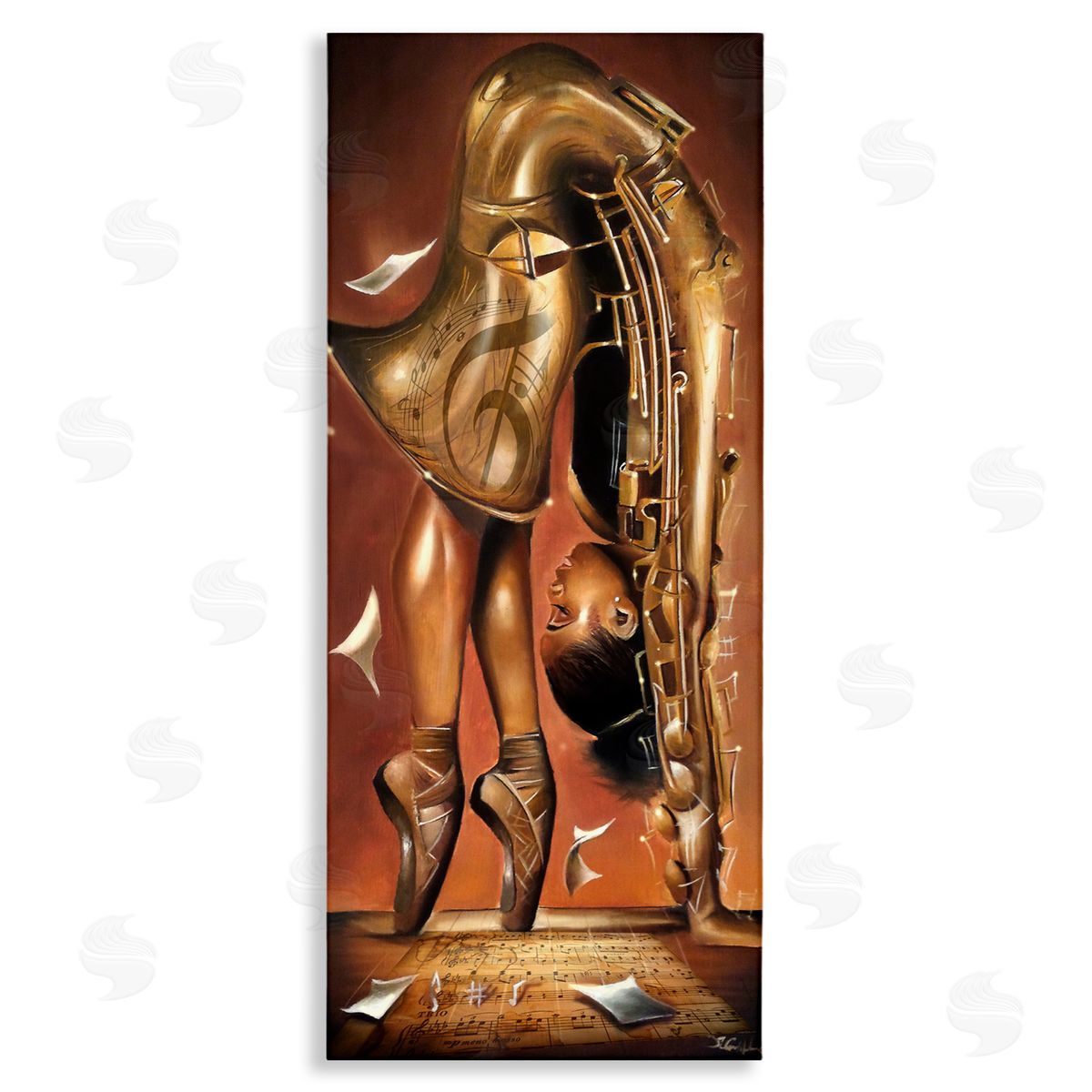 Salaam Muhammad Surreal Saxophone Ballerina Composition