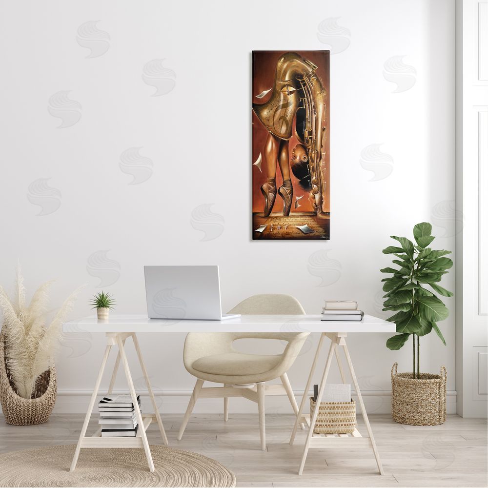 Salaam Muhammad Surreal Saxophone Ballerina Composition