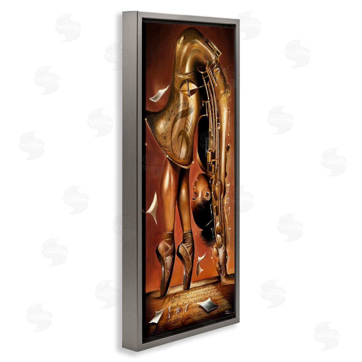 Salaam Muhammad Surreal Saxophone Ballerina Composition