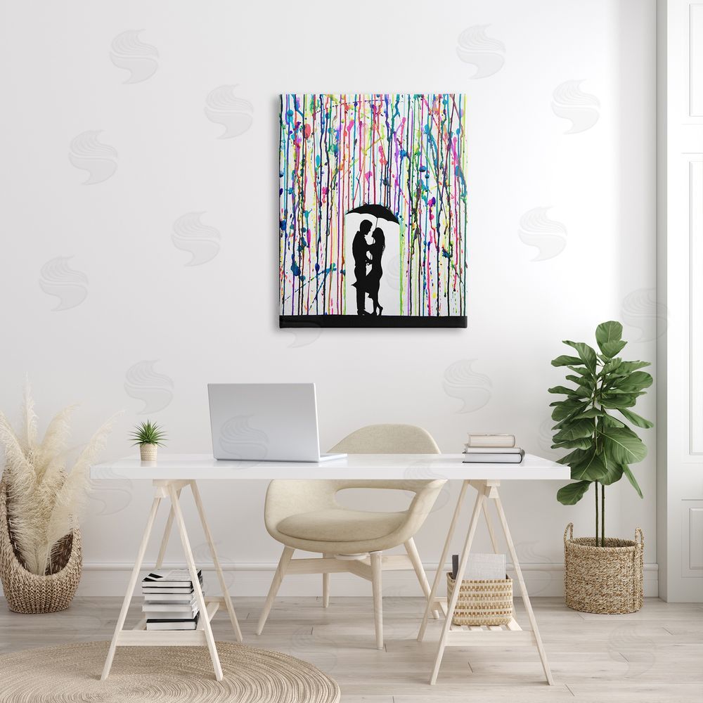 Marc Allante Modern Romantic Rainfall Silhouette