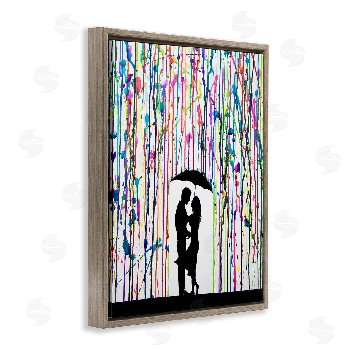 Marc Allante Modern Romantic Rainfall Silhouette