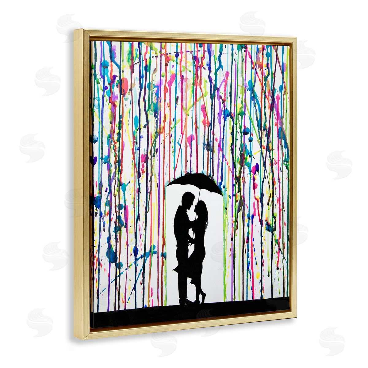 Marc Allante Modern Romantic Rainfall Silhouette