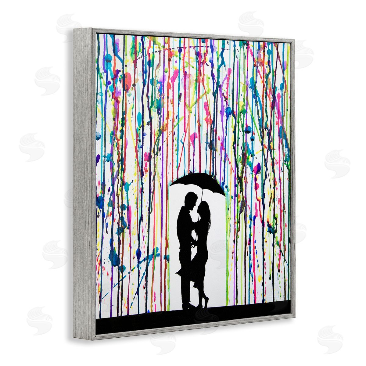 Marc Allante Modern Romantic Rainfall Silhouette