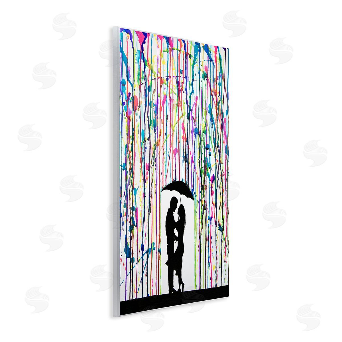 Marc Allante Modern Romantic Rainfall Silhouette