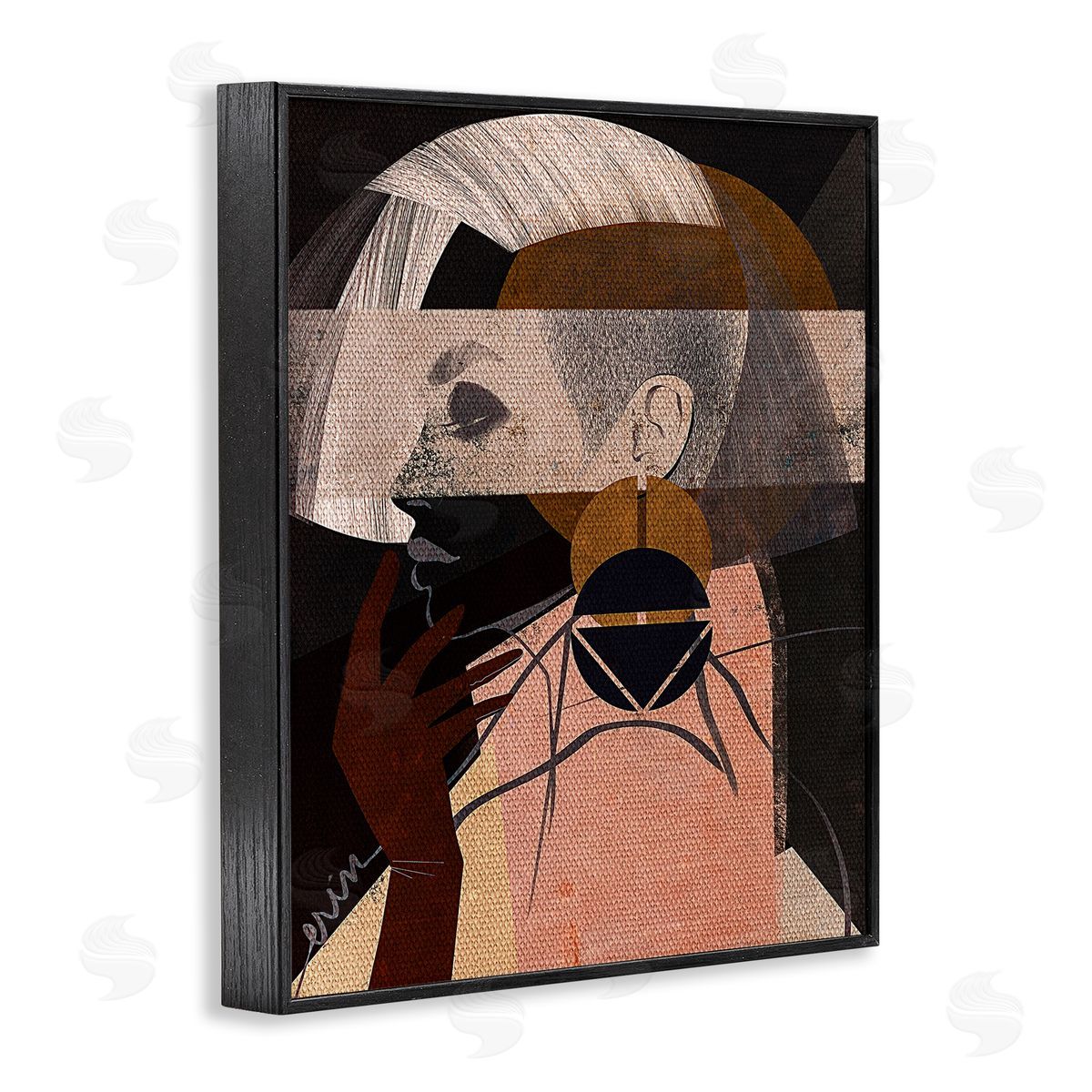 Erin K. Robinson Layered Collage Woman Portrait