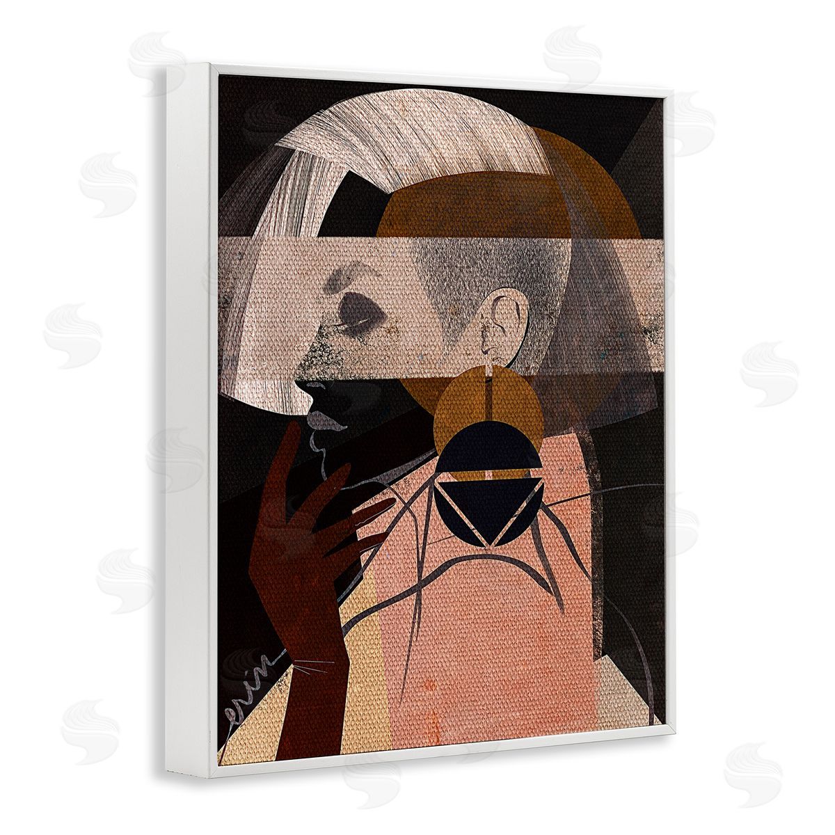 Erin K. Robinson Layered Collage Woman Portrait