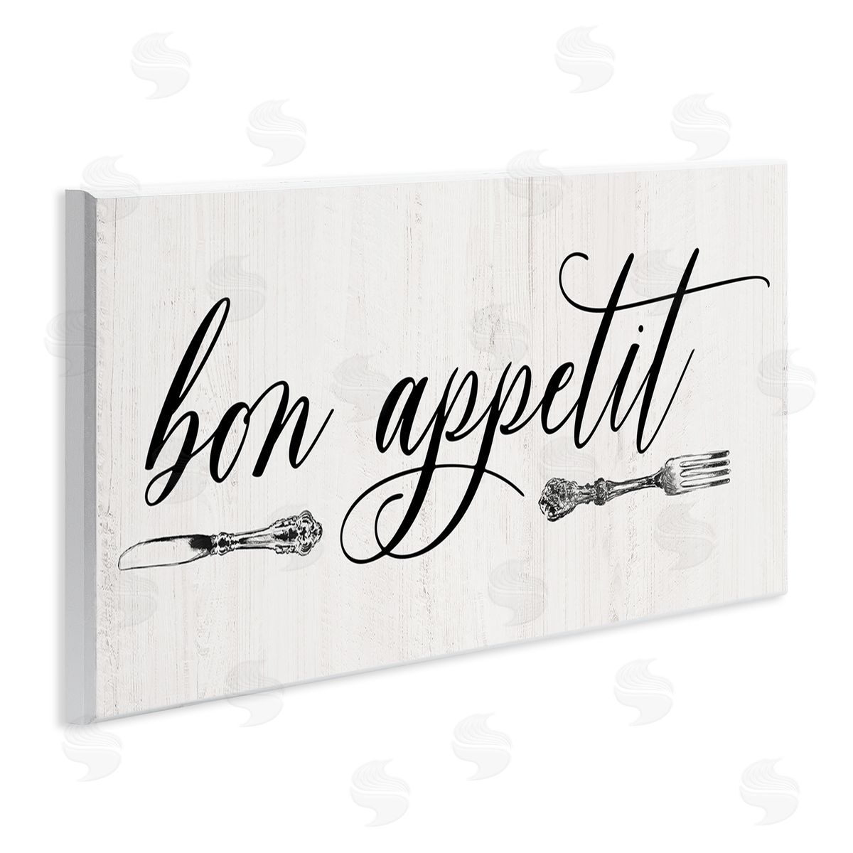 Bon Appetit Vintage Cutlery Wood Plaque Wall Art, Home Decor by Carol Robinson