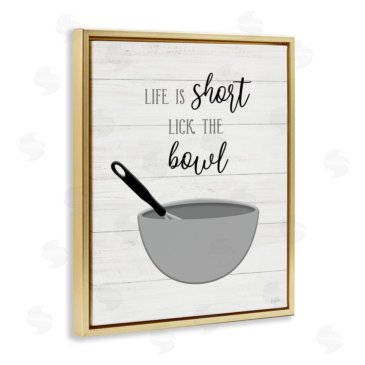 Natalie Carpentieri Life Is Short Lick The Bowl Phrase