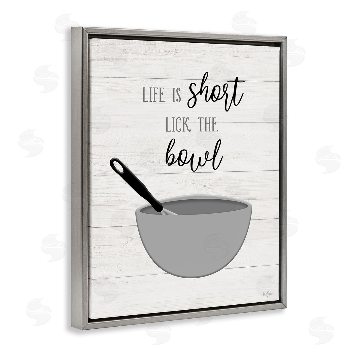 Natalie Carpentieri Life Is Short Lick The Bowl Phrase