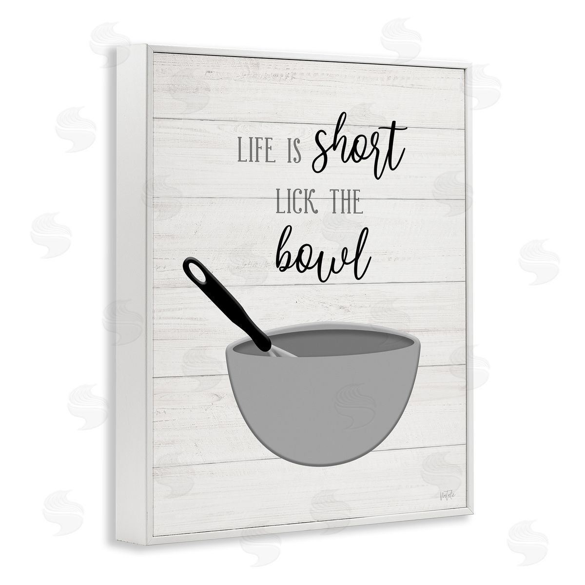 Natalie Carpentieri Life Is Short Lick The Bowl Phrase