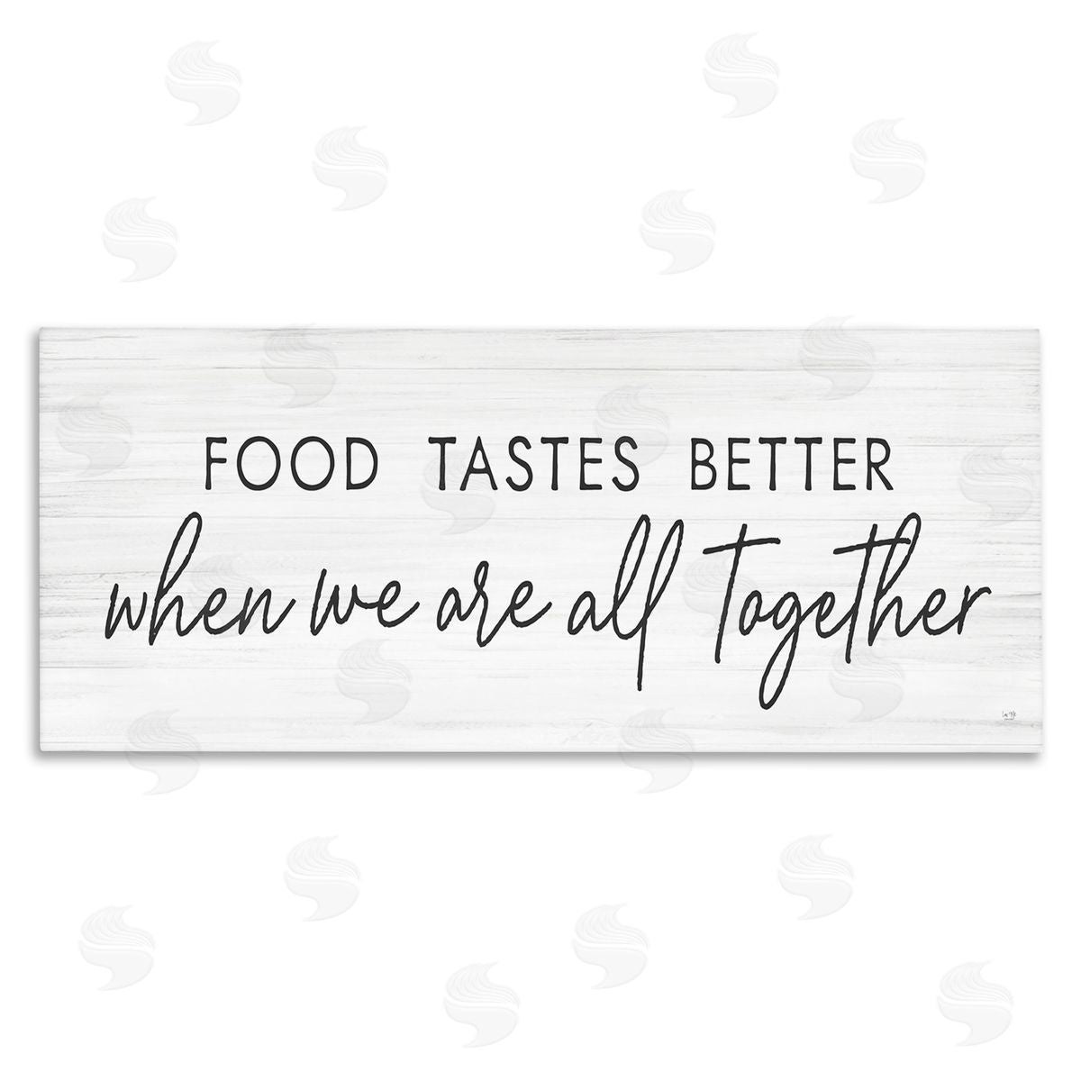 Lux + Me Designs Food Tastes Better All Together Phrase