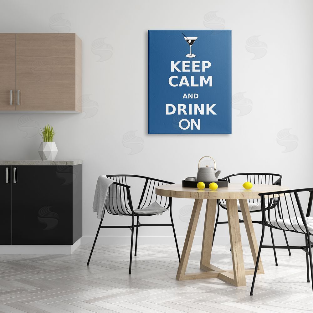 Marcus Jules Keep Calm & Drink On Martini