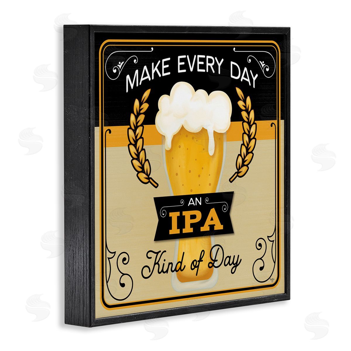 Mollie B. IPA Kind Of Day Beer Sign Black Framed Glicee Wall Art Print
